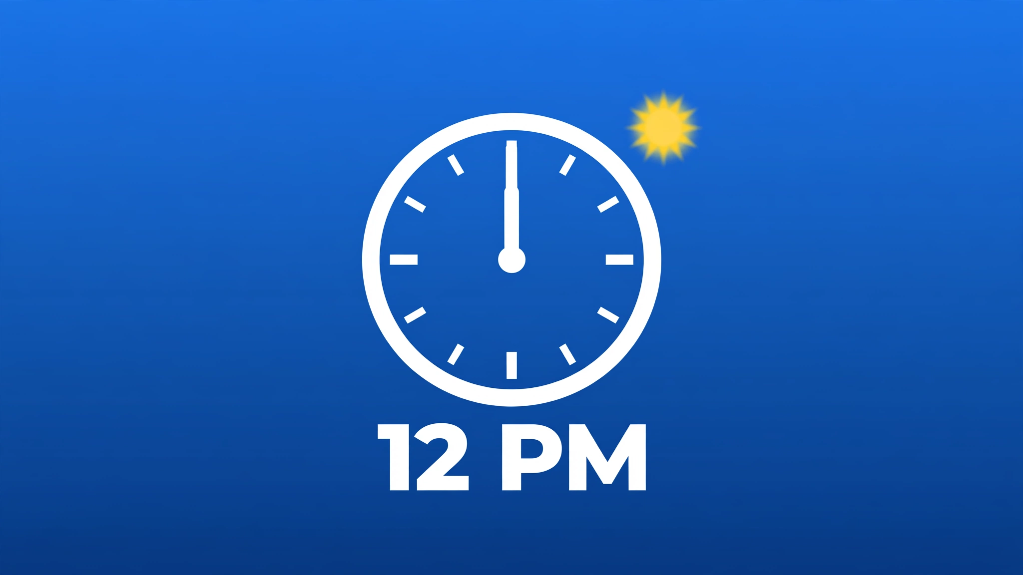 How Long Until 12 PM Today? - live countdown timer