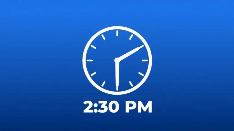 How Long Until 2:30 PM Today? - live countdown timer