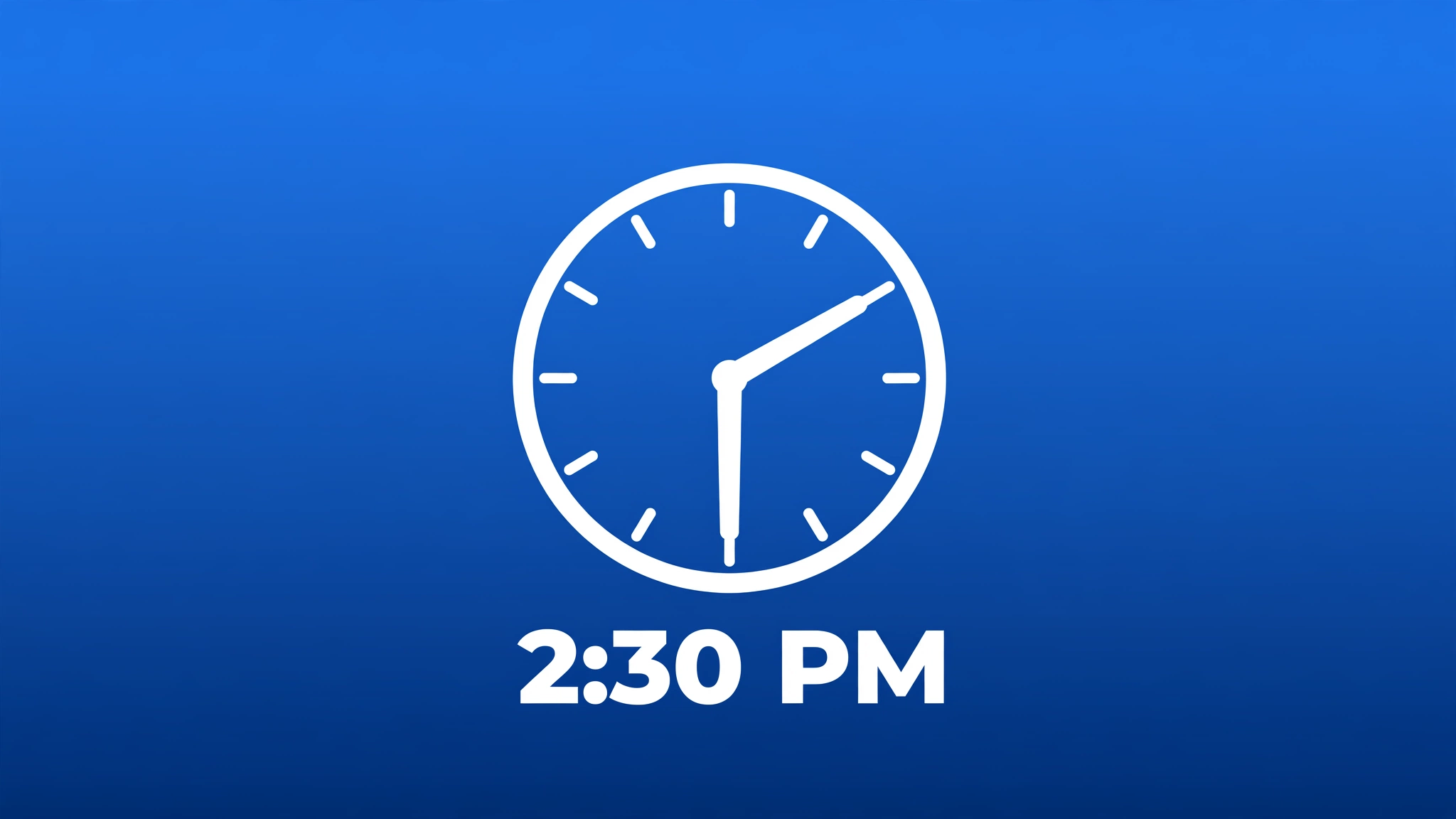How Long Until 2:30 PM Today? - live countdown timer