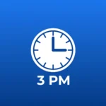 How Long Until 3 PM Today? - live countdown timer