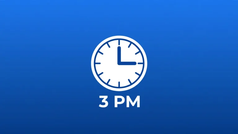 How Long Until 3 PM Today? - live countdown timer