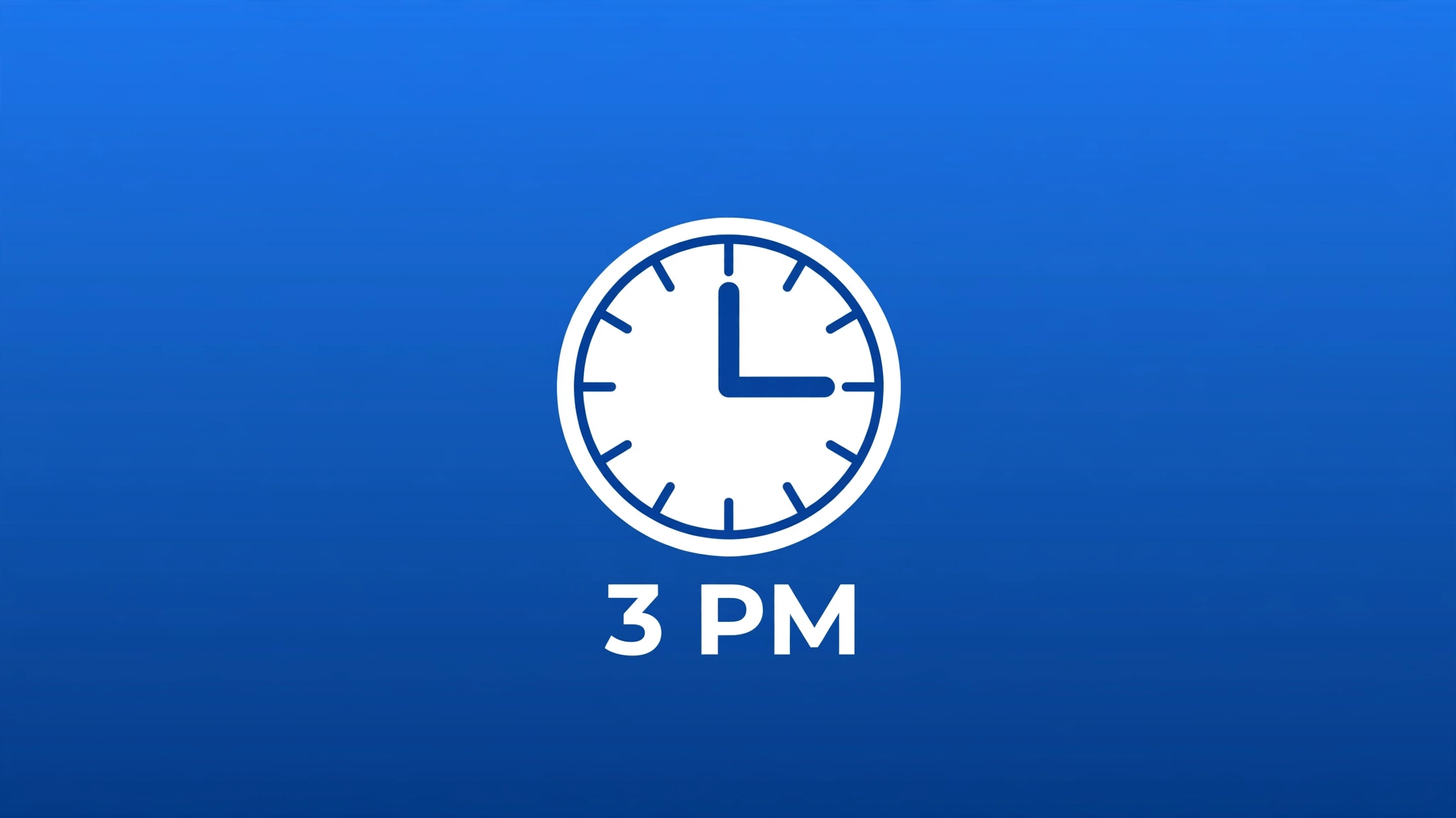 How Long Until 3 PM Today? - live countdown timer