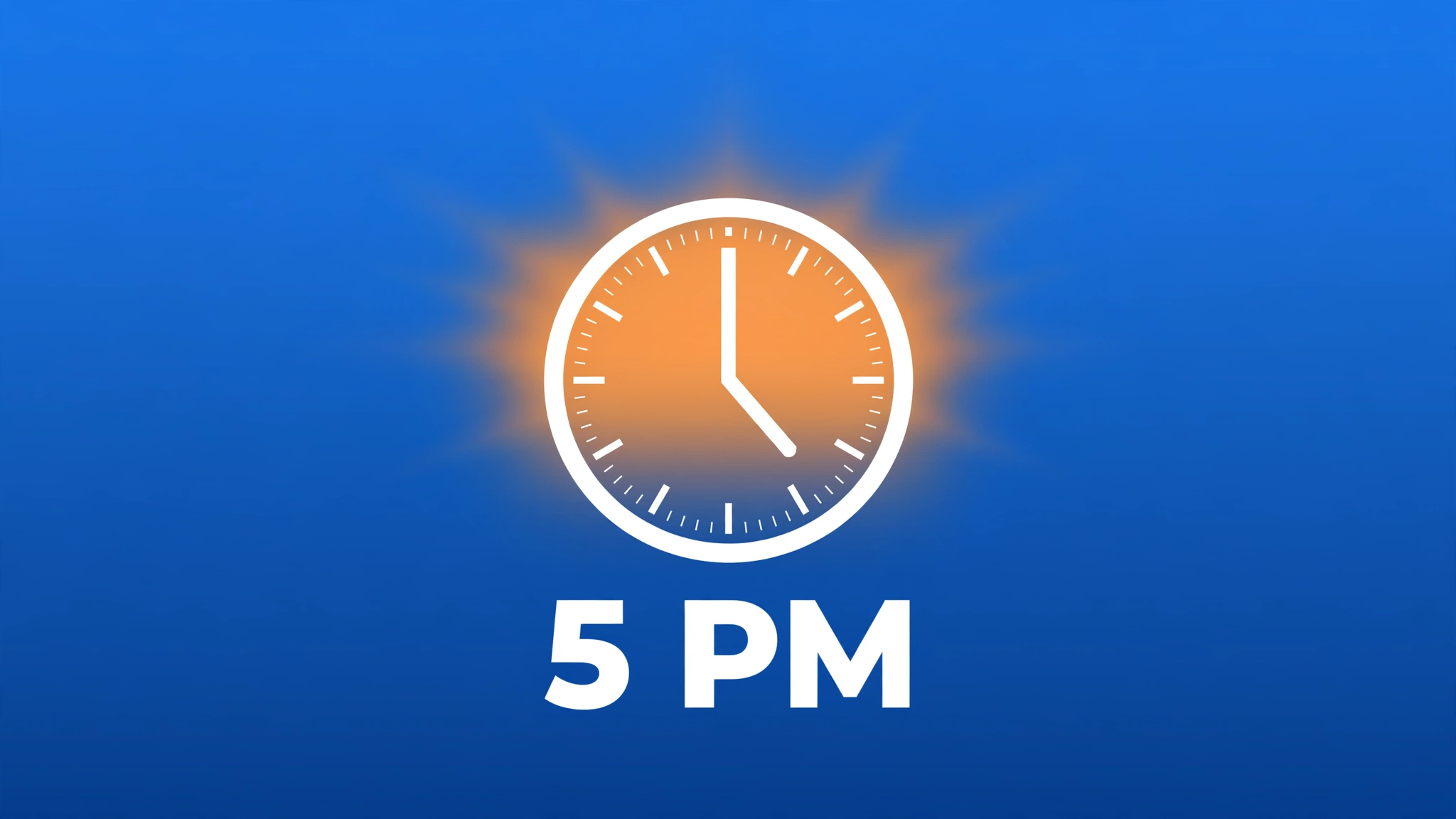 How Long Until 5 PM Today? - live countdown timer