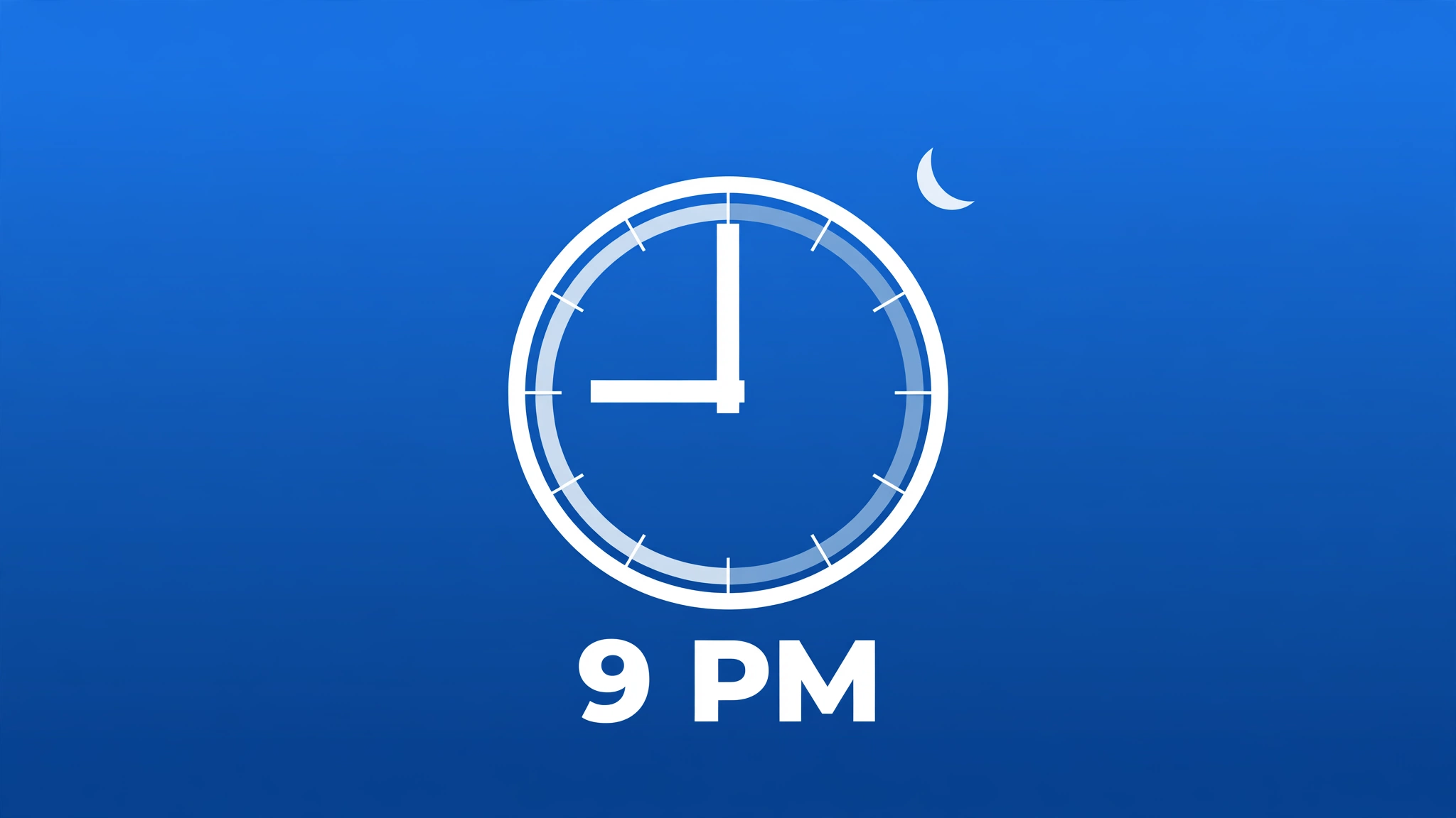 How Long Until 9 PM Today? - live countdown timer